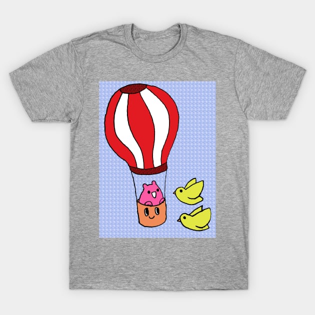 Cute Hot Air Balloon T-Shirt by jhsells98